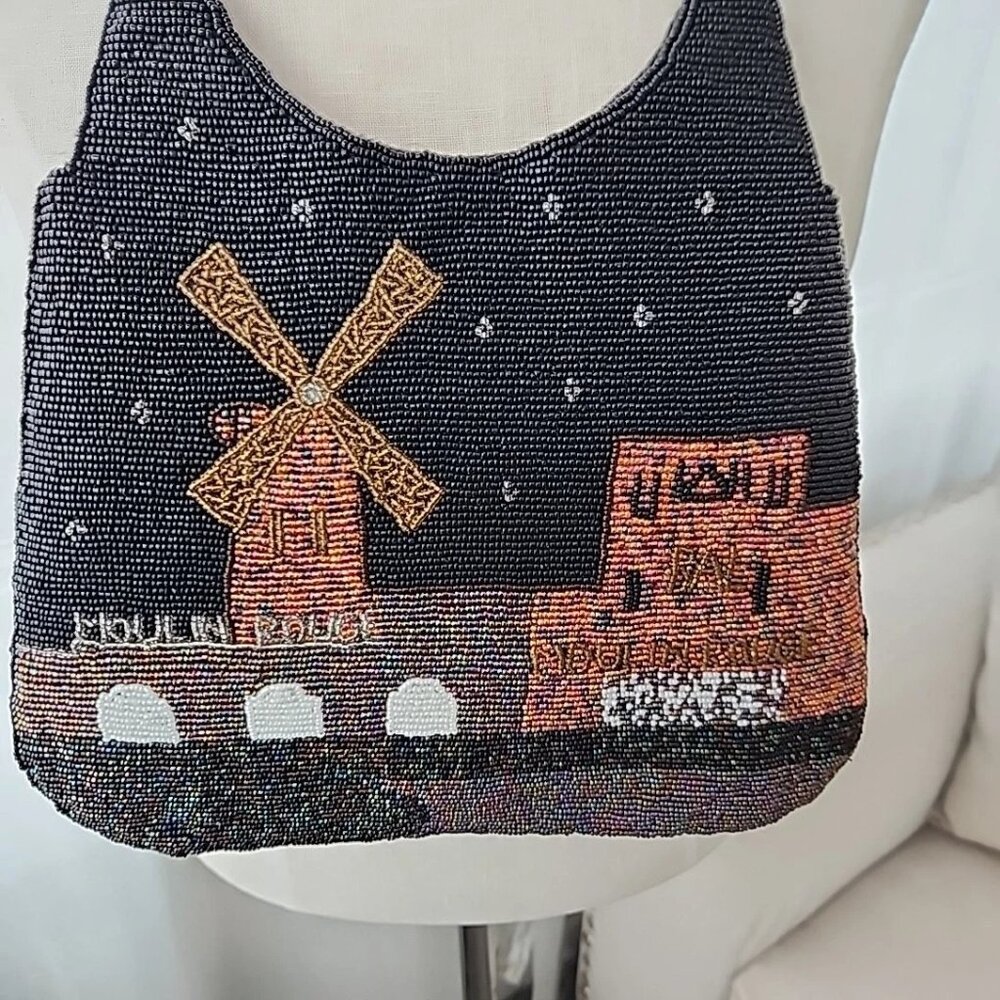 Y & S Purse Beaded Moulin Rouge Paris Purse - Picture 3 of 6